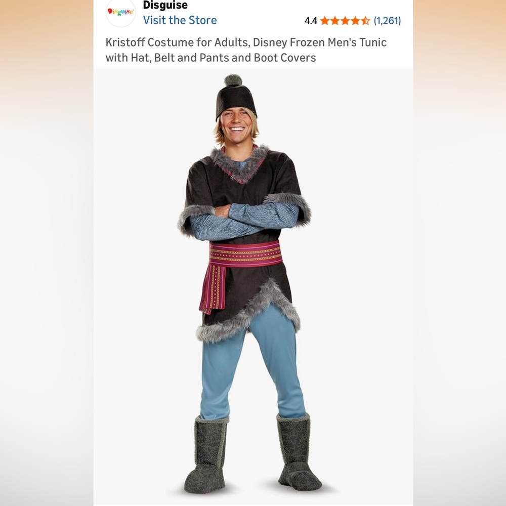 Kristoff Costume by Disguise - Black and Blue